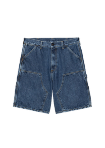 Carhartt WIP I034867 Double Knee blue stone washed shorts
