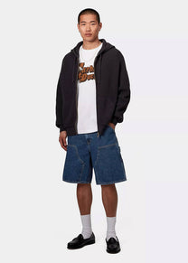 Carhartt WIP I034867 Double Knee blue stone washed shorts