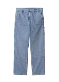 Carhartt WIP I031501 Double Knee blue stone bleached pants