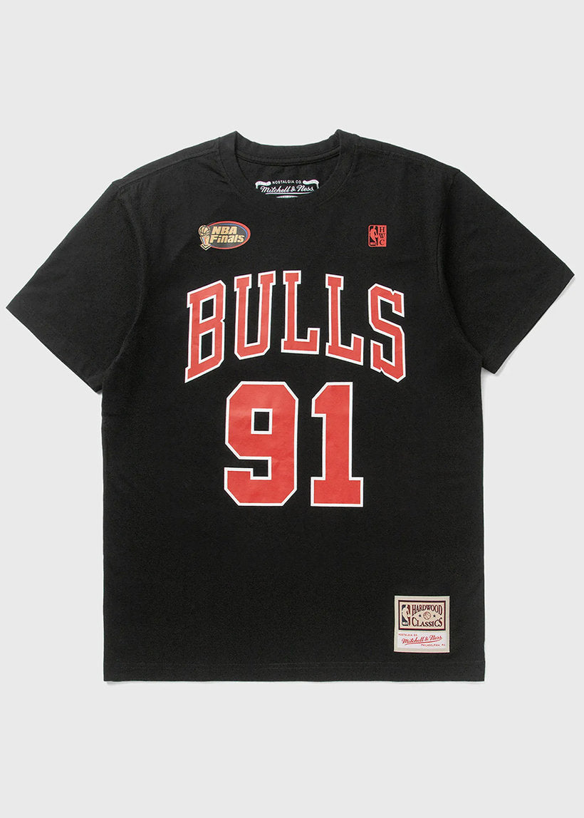 Mitchell &amp; Ness NBA N&amp;N Chicago Bulls Dennis Rodman black tee