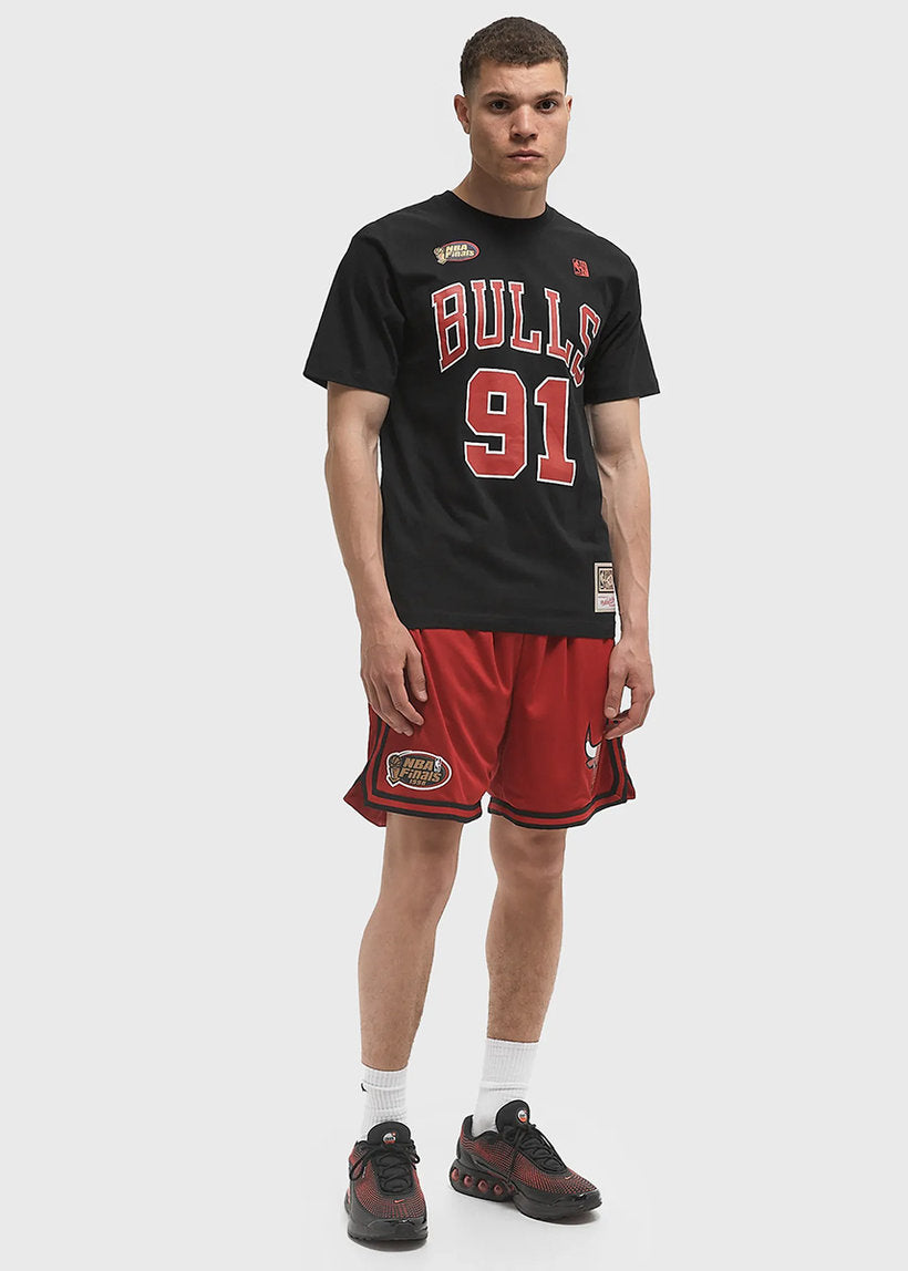Mitchell &amp; Ness NBA N&amp;N Chicago Bulls Dennis Rodman black tee