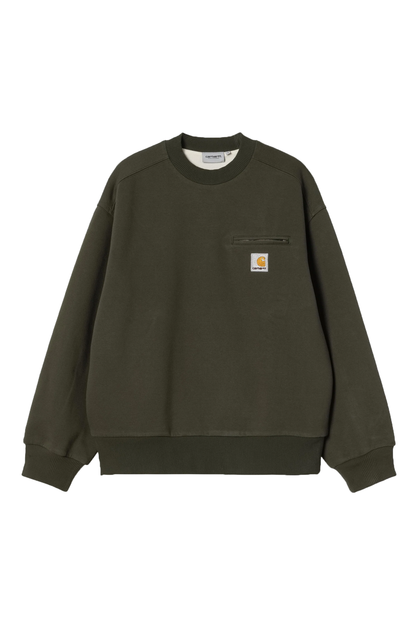 Carhartt WIP I035547 Detroit olive stone washed sweatshirt
