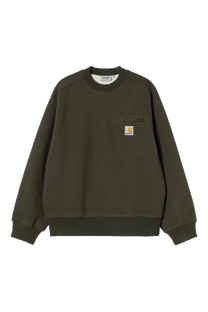 Carhartt WIP I035547 Detroit olive stone washed sweatshirt
