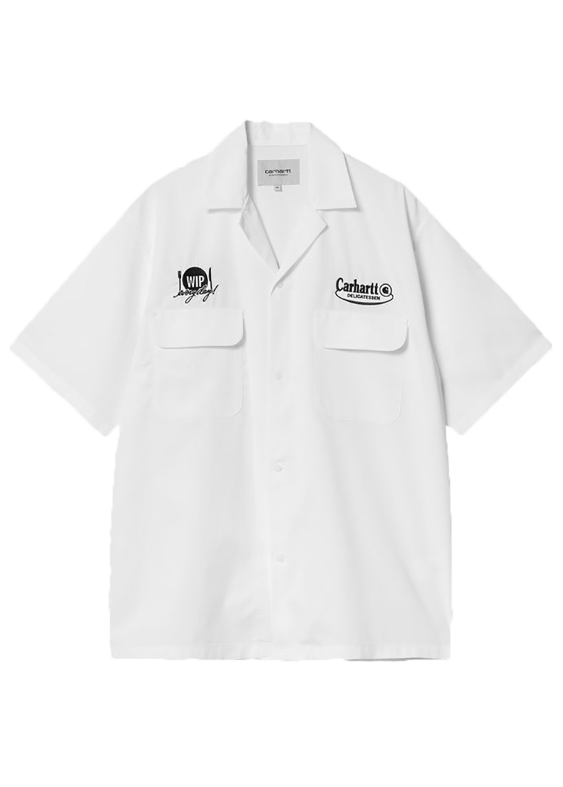 Carhartt WIP I034738 Deli white/black S/S shirt