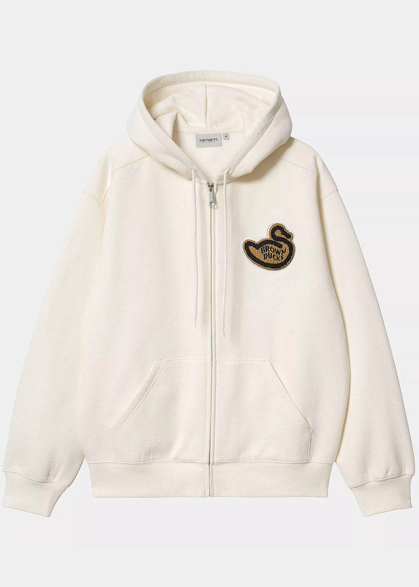 Carhartt WIP I033931  Ducks Wax brown hooded jacket