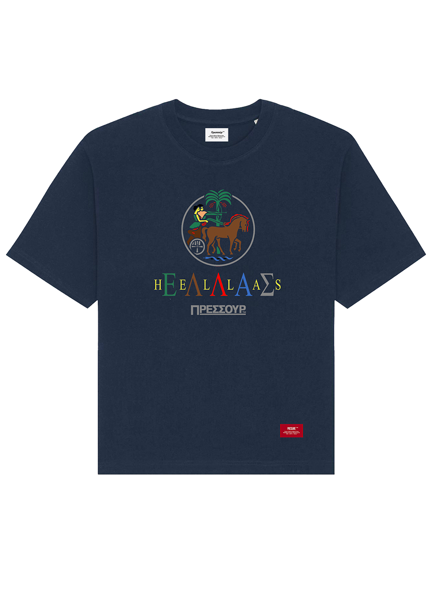 Pressure Hellas Horse navy tshirt