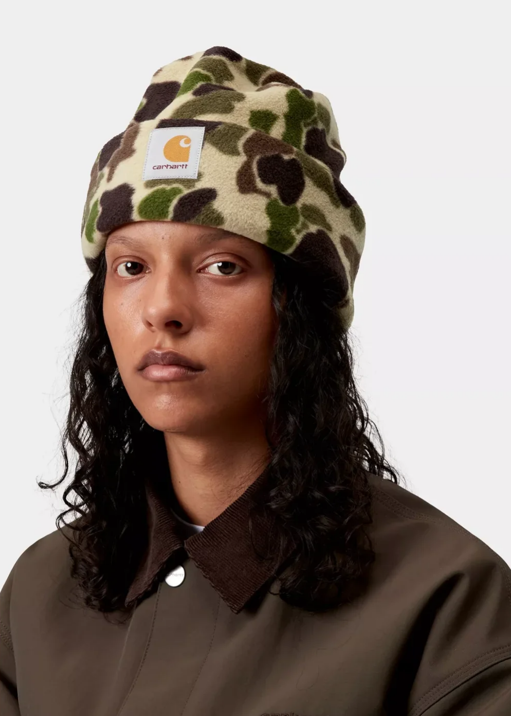 Carhartt WIP I035468 Expedition camo duck green beanie