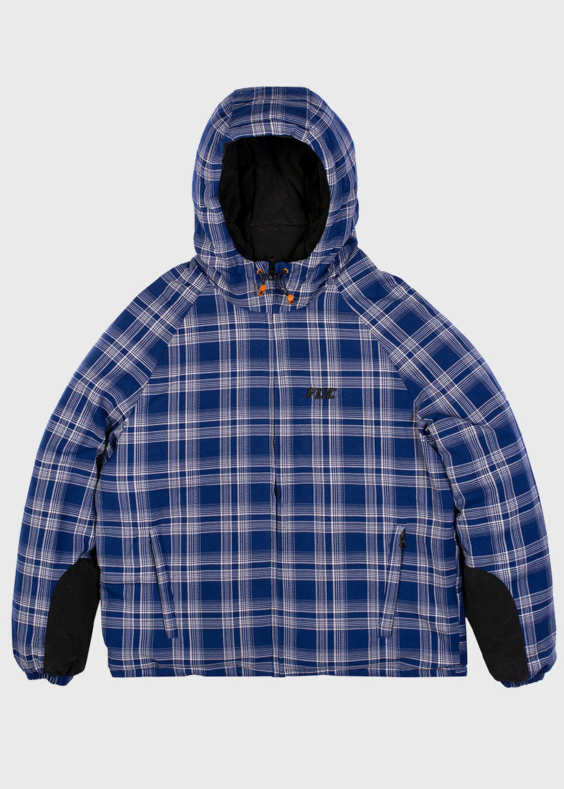 Fuc flannel blue puffer