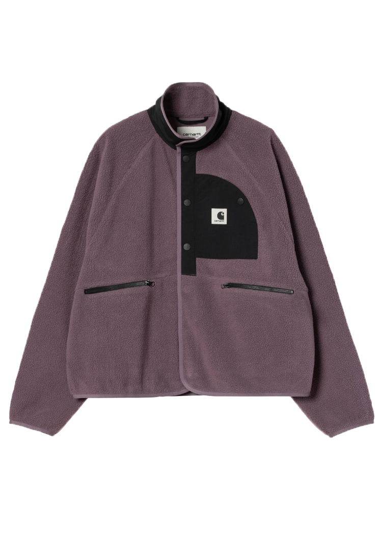 Carhartt WIP I035460 W' Flynn phlox/black fleece jacket