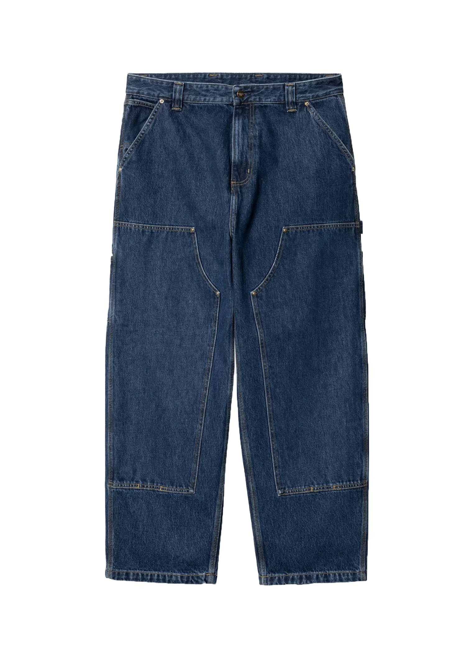 Carhartt WIP I032106 Nash Double Knee blue stone washed pants