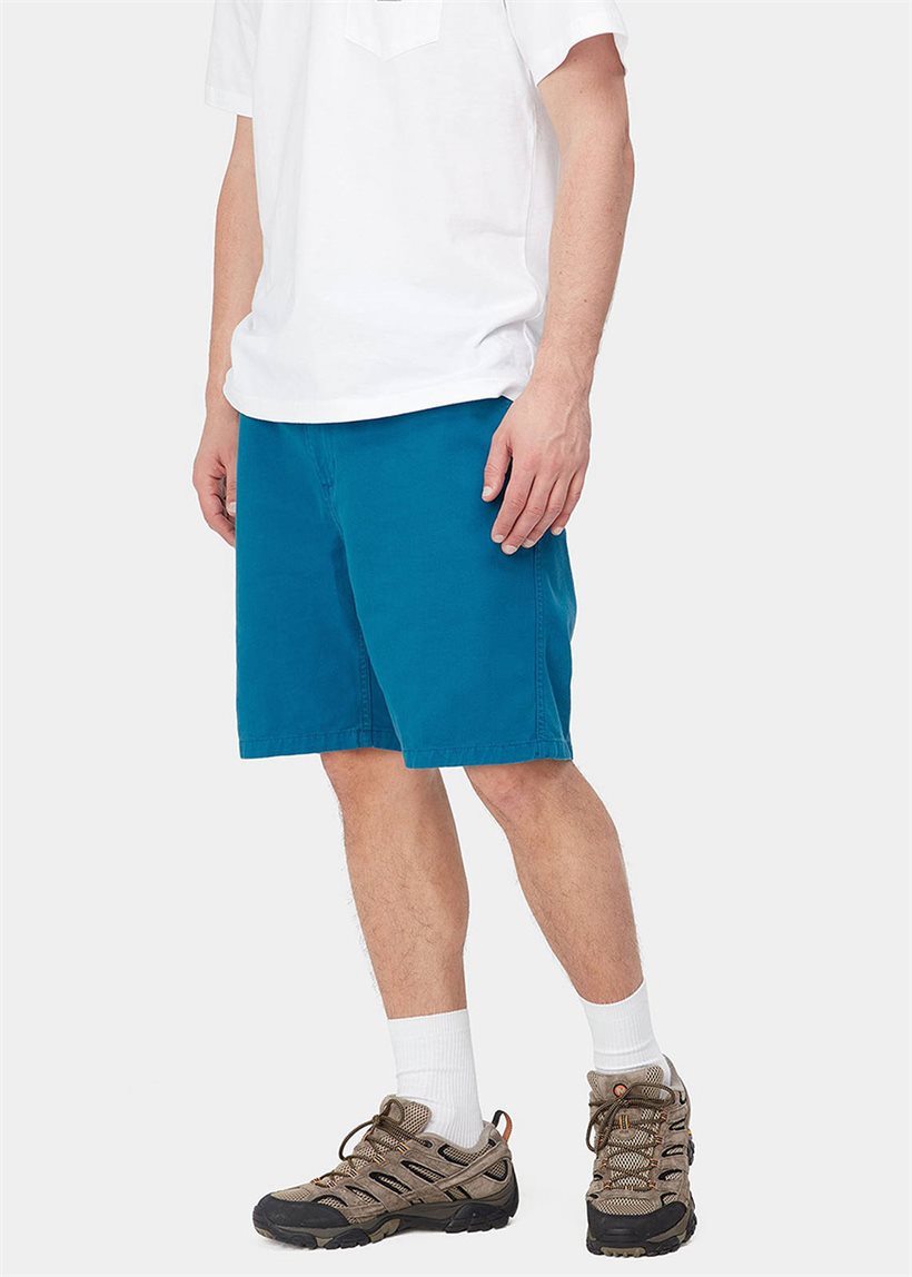 Carhartt WIP I030480 Flint amalfi garment dyed shorts