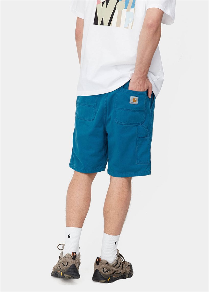 Carhartt WIP I030480 Flint amalfi garment dyed shorts