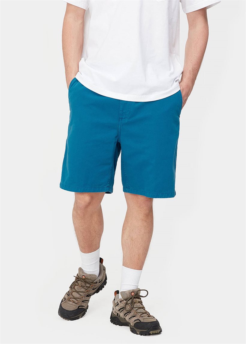 Carhartt WIP I030480 Flint amalfi garment dyed shorts