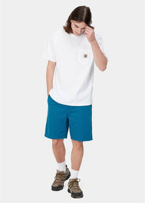 Carhartt WIP I030480 Flint amalfi garment dyed shorts