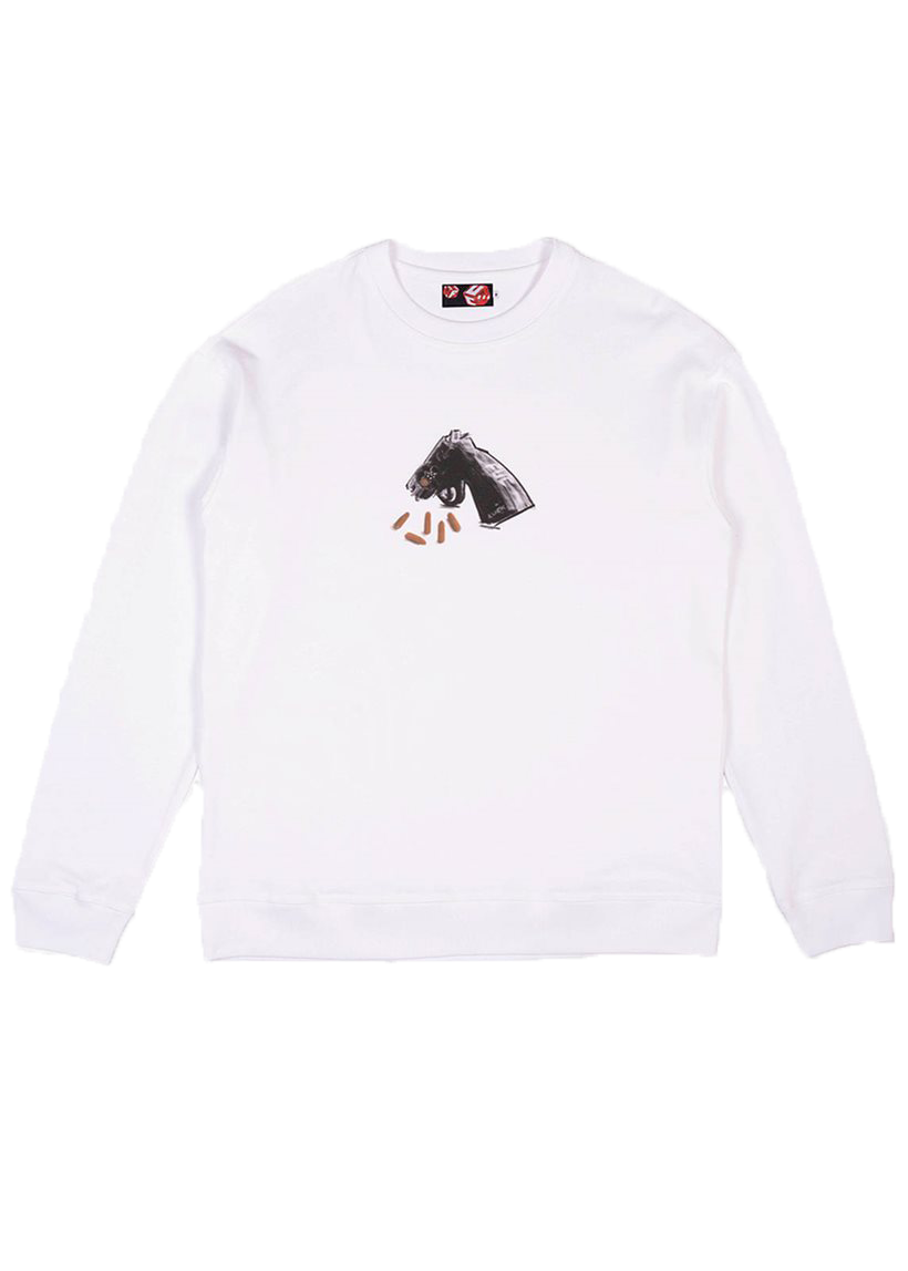 FUC Russian Roulette white L/S