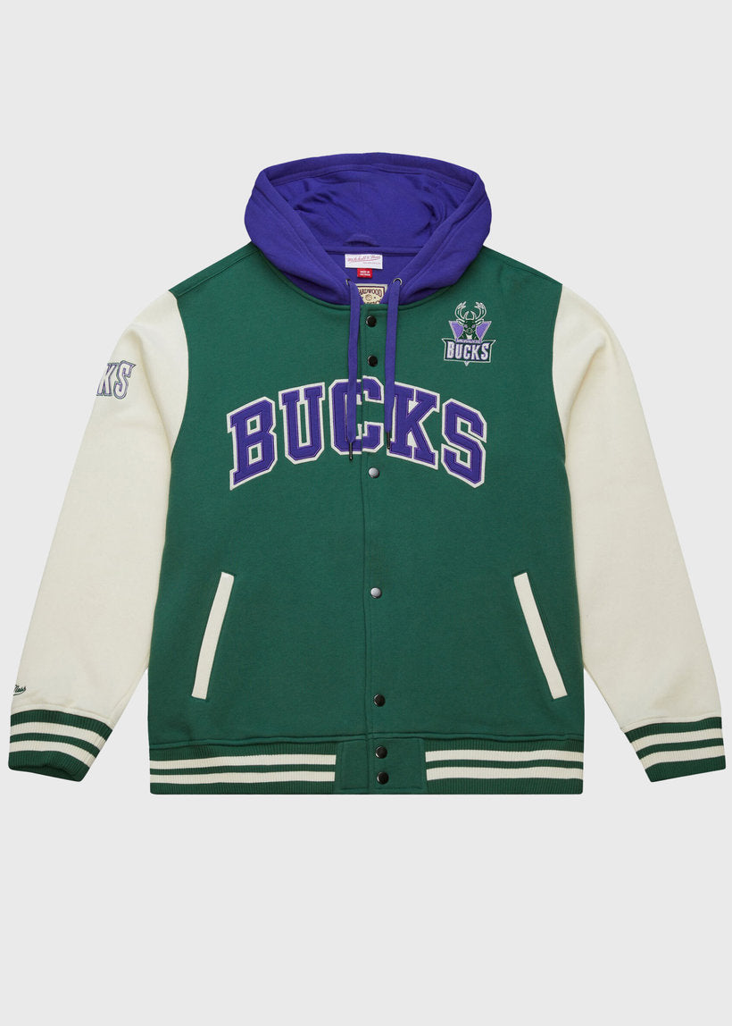 Mitchell &amp; Ness NBA Courtside Bucks vintage green fleece