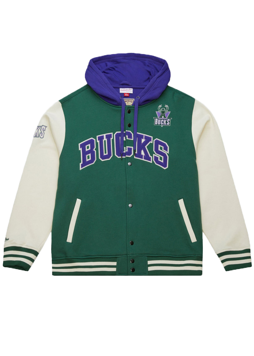 Mitchell &amp; Ness NBA Courtside Bucks vintage green fleece