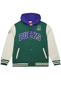Mitchell &amp; Ness NBA Courtside Bucks vintage green fleece