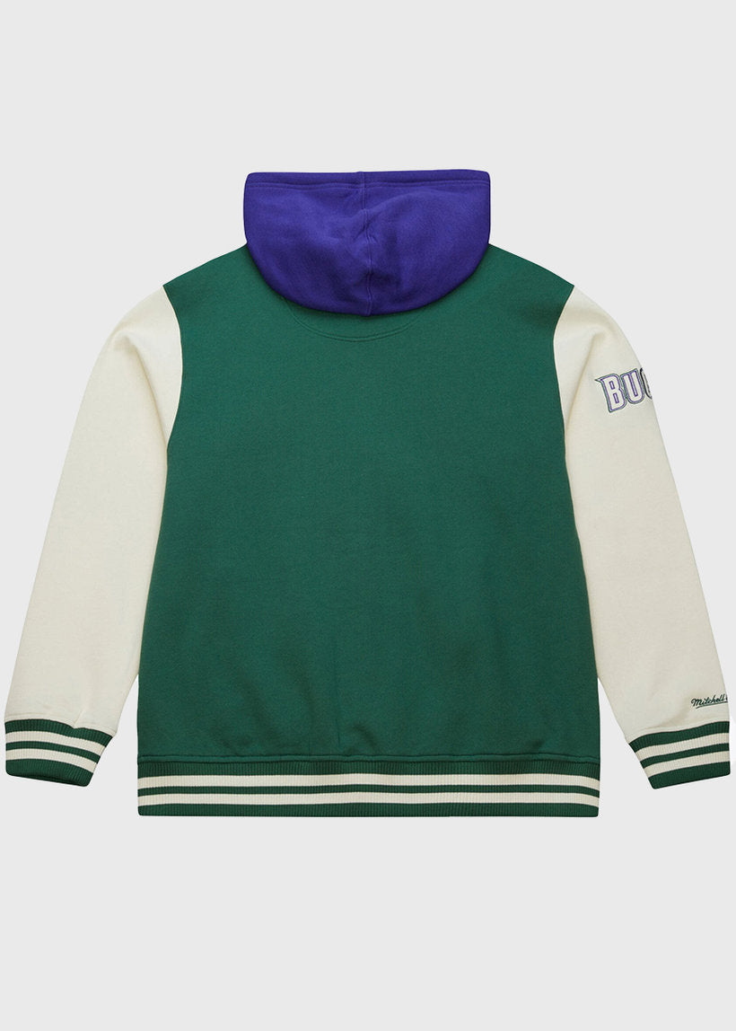 Mitchell &amp; Ness NBA Courtside Bucks vintage green fleece