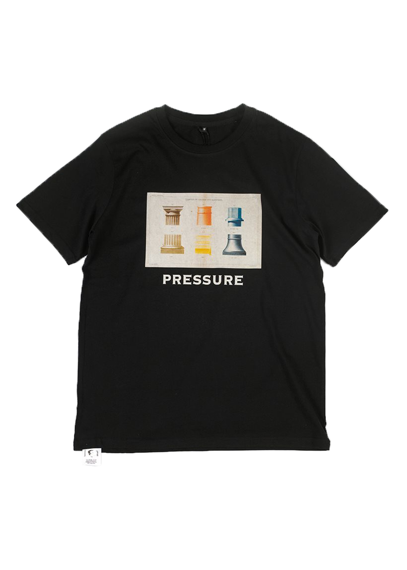 Pressure Greek Build black tee