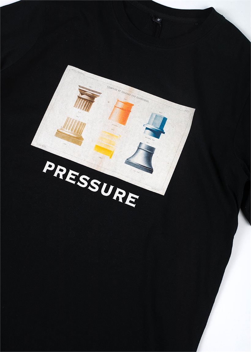 Pressure Black Greek Build tee