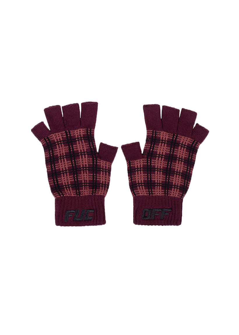 FUC brown flannel gloves