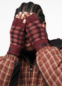 FUC brown flannel gloves