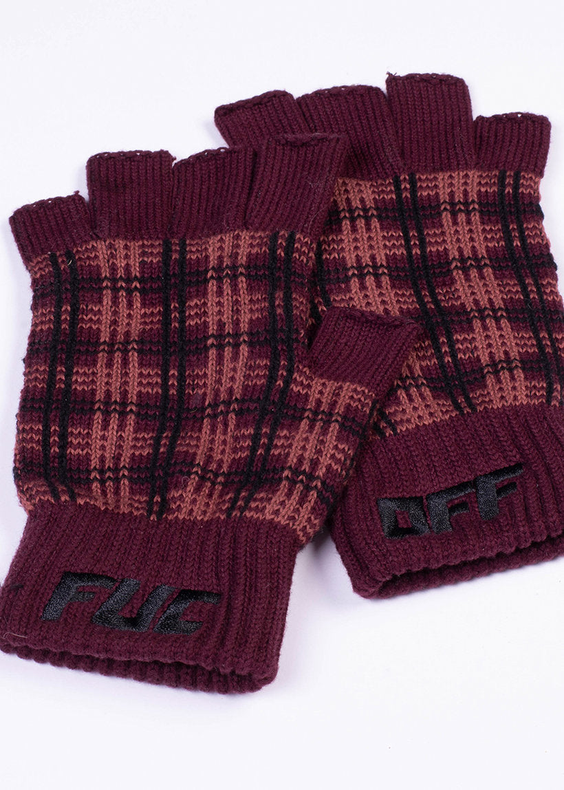 FUC brown flannel gloves