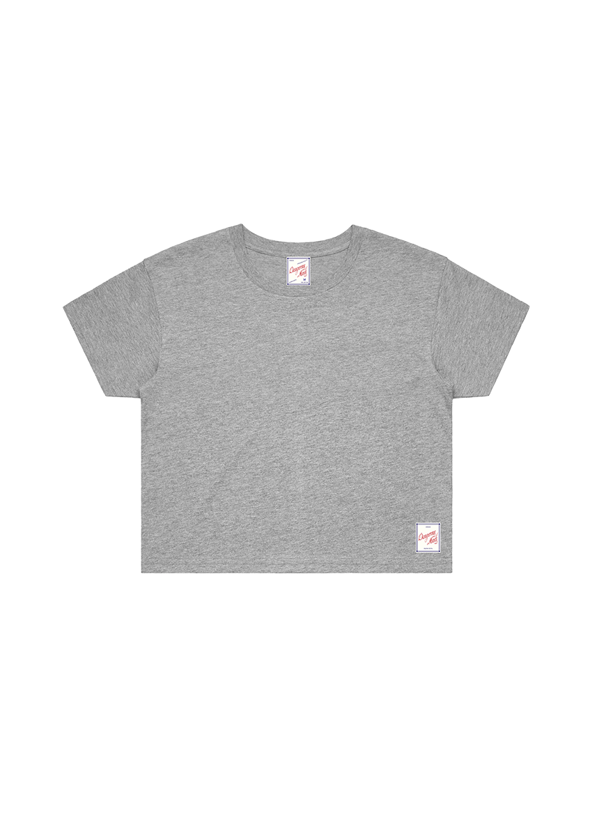 Dangerous Minds Basic Line W' grey crop top