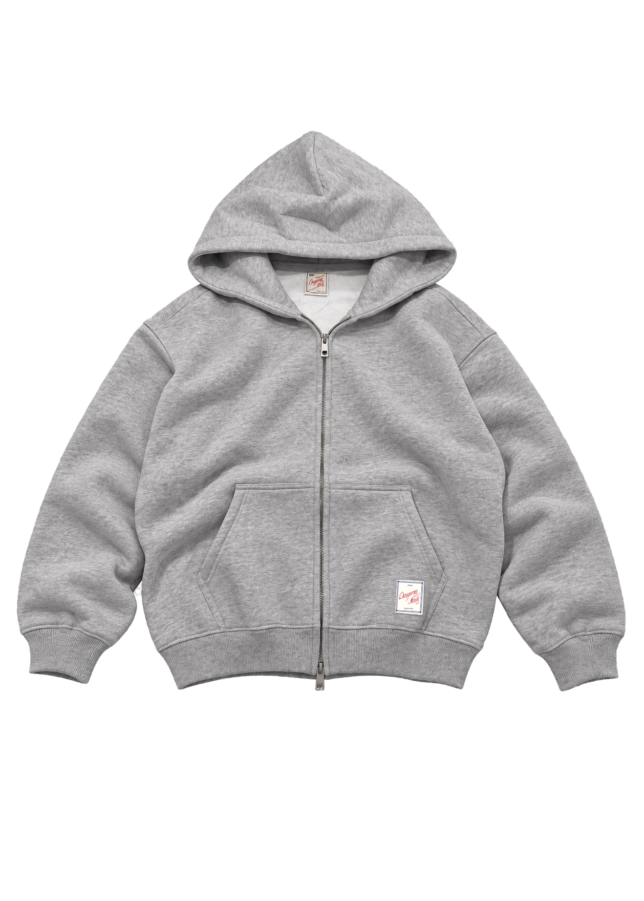 Dangerous Minds Basic Line grey zip hoodie