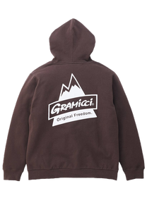 Gramicci G4SU-J110 Peak deep brown hooded sweatshirt