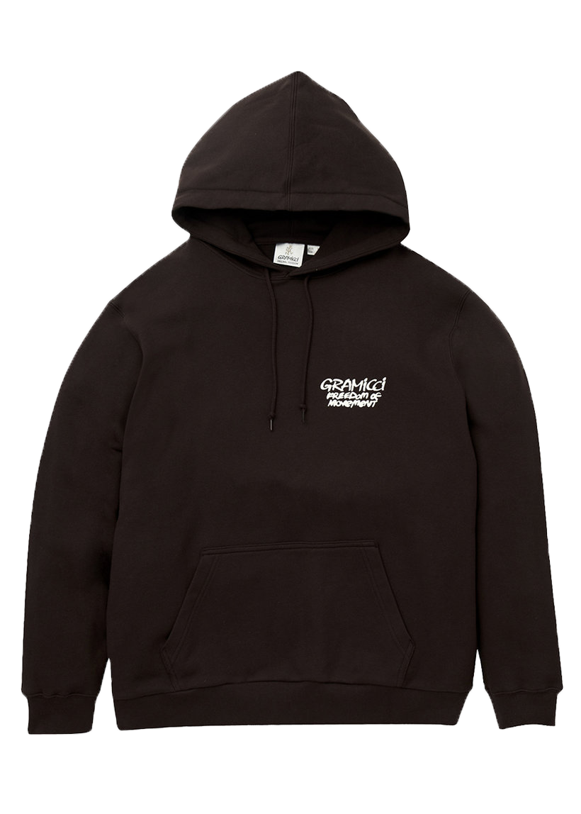 Gramicci G4FU-J112 Napping Climber dark brown hooded sweatshirt