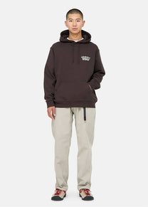 Gramicci G4FU-J112 Napping Climber dark brown hooded sweatshirt