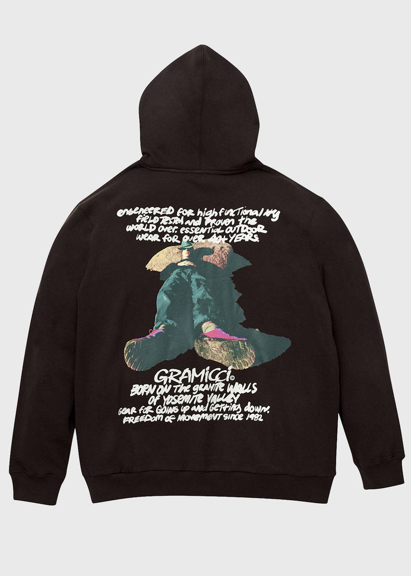 Gramicci G4FU-J112 Napping Climber dark brown hooded sweatshirt