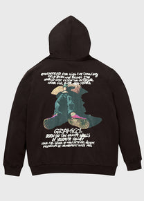 Gramicci G4FU-J112 Napping Climber dark brown hooded sweatshirt
