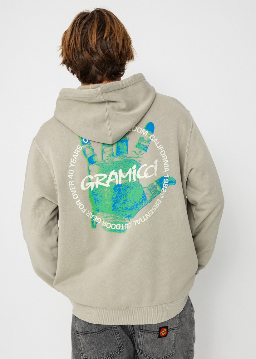 Gramicci G4FU-J110 Climber's Hand pigment oat hooded sweatshirt