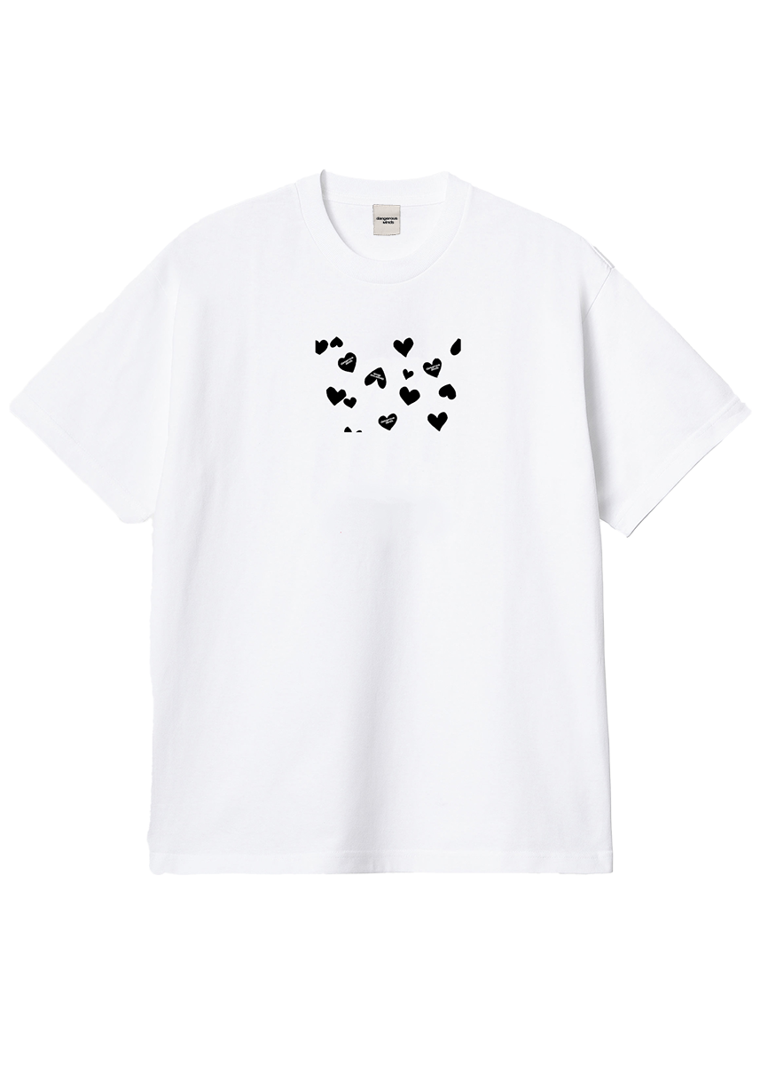 Dangerous Minds Heart Frame white tshirt