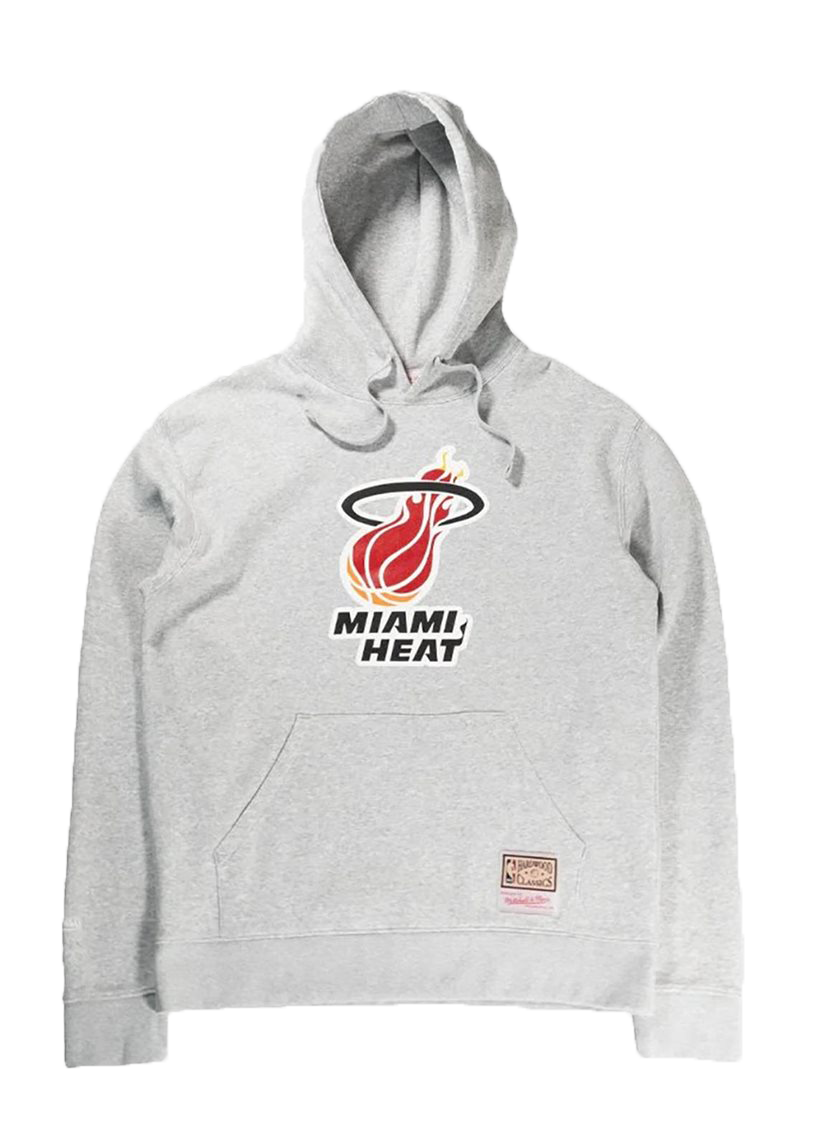 Mitchell &amp; Ness NBA Team Logo Heat hoodie grey