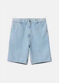 Carhartt WIP I032026 Single Knee blue heavy stone bleached shorts