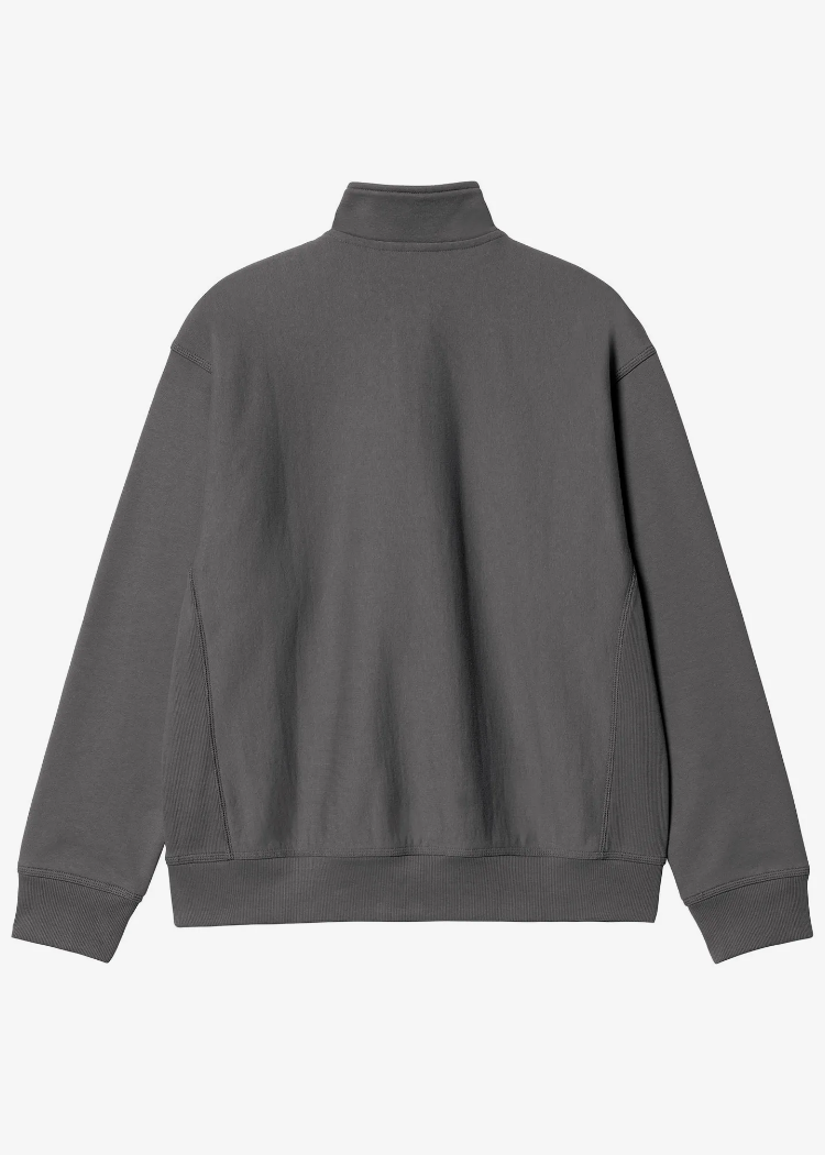 Carhartt WIP I027014 American Script porphyry half zip sweatshirt