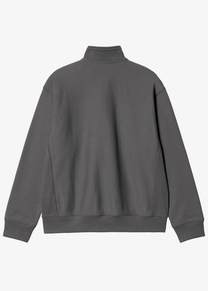 Carhartt WIP I027014 American Script porphyry half zip sweatshirt