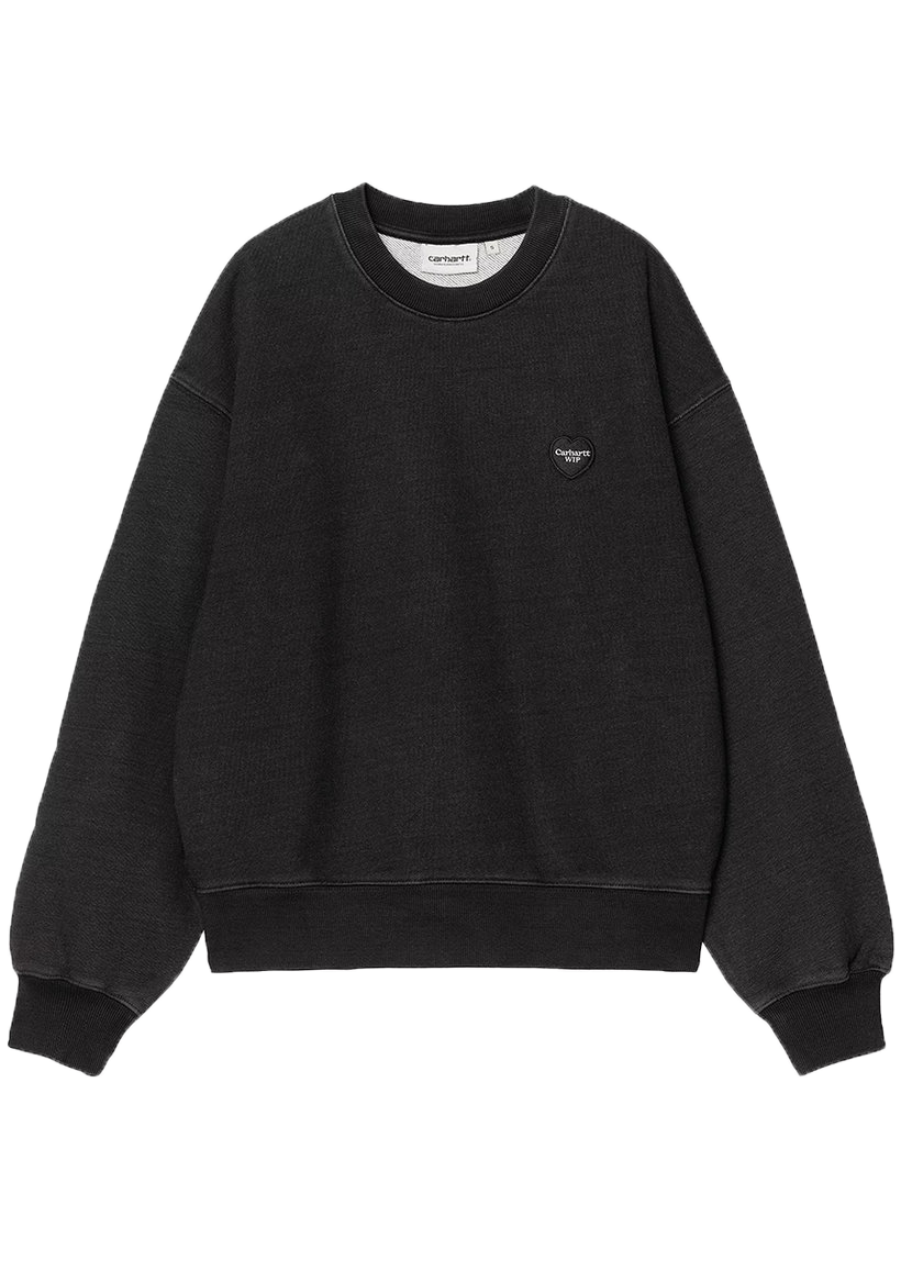 Carhartt WIP I034677 W' Ingo black garment dyed sweat