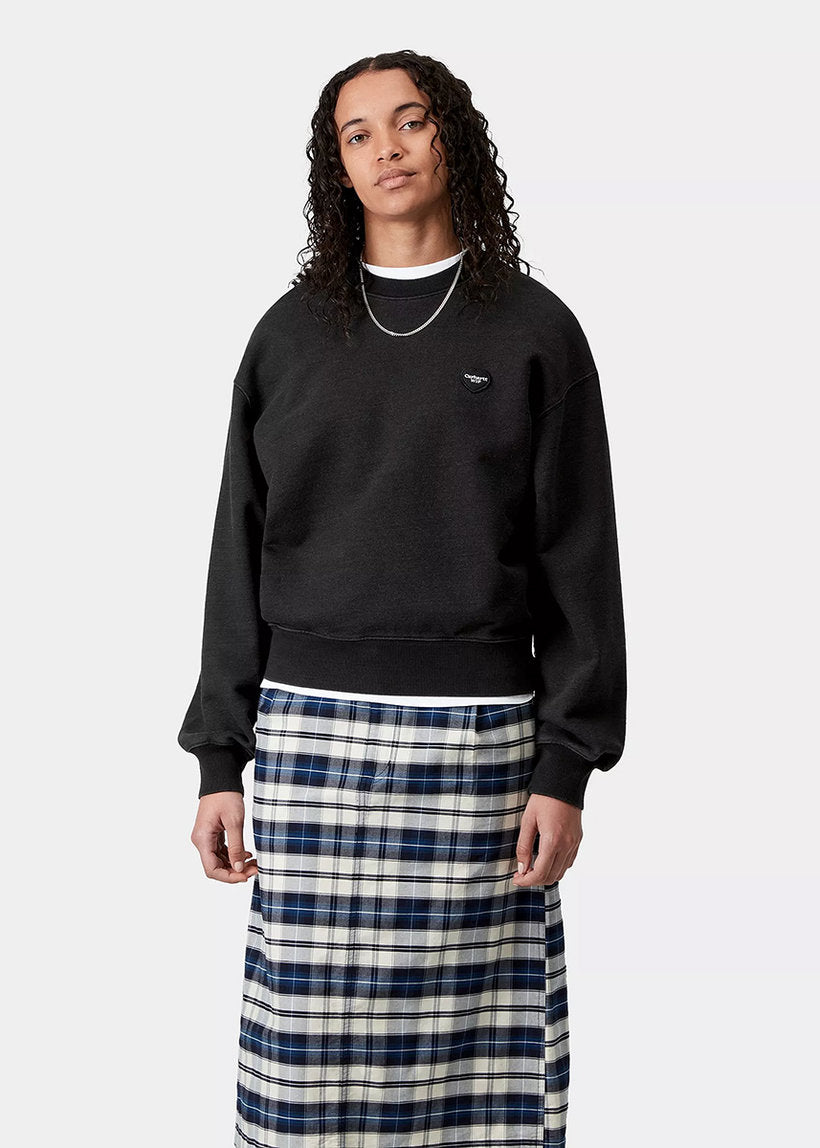 Carhartt WIP I034677 W' Ingo black garment dyed sweat