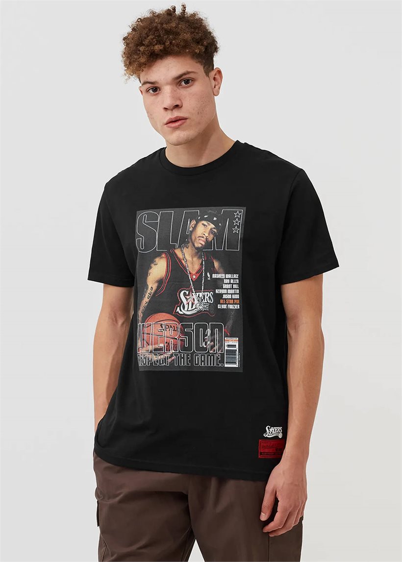 MitchellL &amp; Ness NBA Slam TEE 76ERS Allen Iverson
