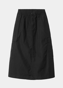 Carhartt WIP I033148 W' Jet black rinsed cargo skirt
