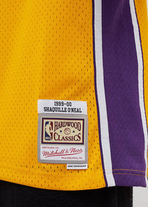 Mitchell &amp; Ness NBA Swingman Home Lakers 99 Shaquille O'Neal yellow jersey
