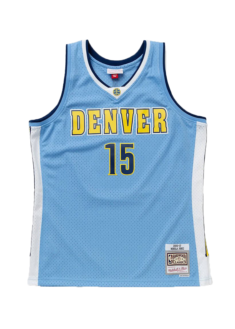 Mitchell &amp; Ness NBA Road Jersey Denver Nuggets 2016 Nikola Jokic blue