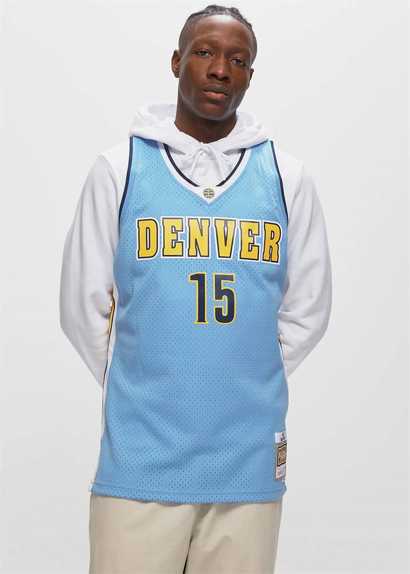 Mitchell &amp; Ness NBA Road Jersey Denver Nuggets 2016 Nikola Jokic blue