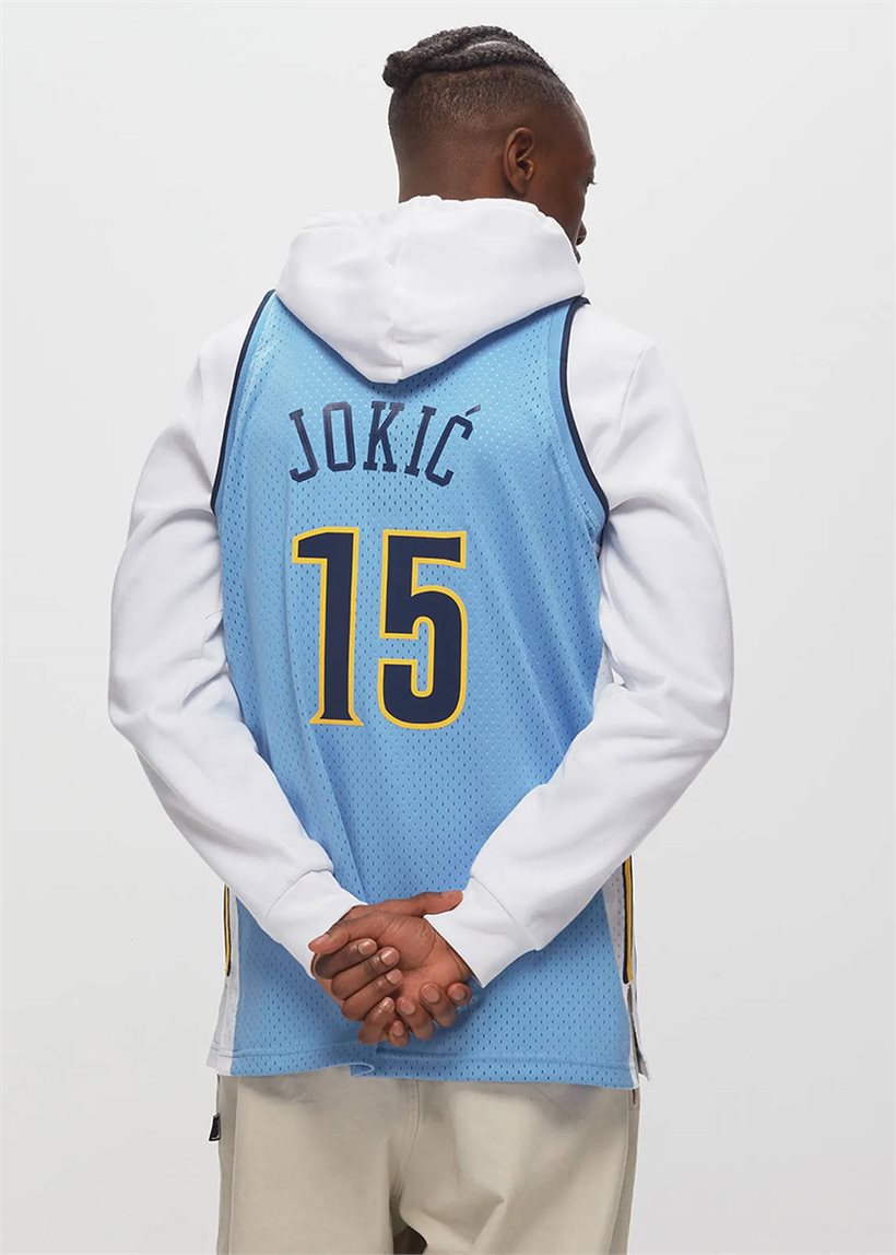 Mitchell &amp; Ness NBA Road Jersey Denver Nuggets 2016 Nikola Jokic blue