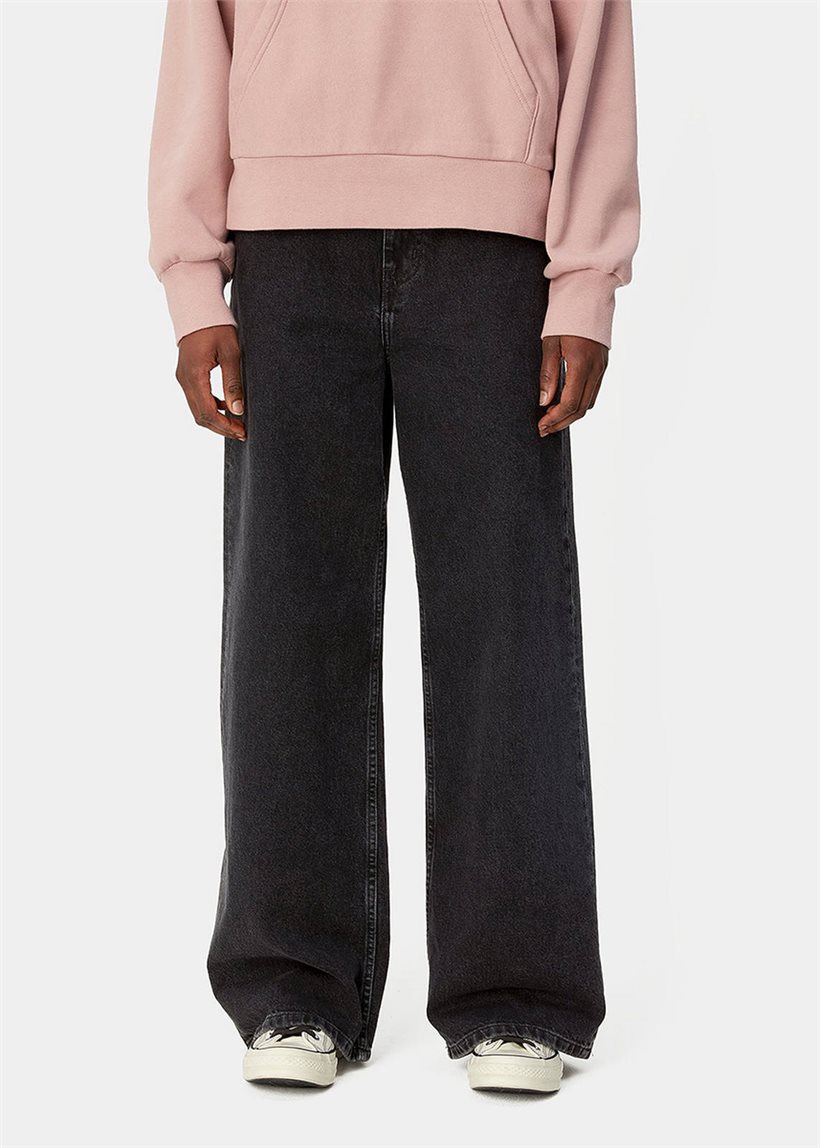 Carhartt WIP I030497 W' Jane black heavy stone wash pants